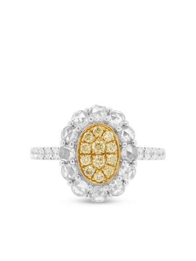 Hyt Jewelry 18kt Gelbgoldring Mit Diamanten In Silver