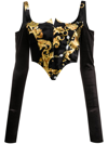 VERSACE JEANS COUTURE CHAIN COUTURE LONG-SLEEVED CORSET