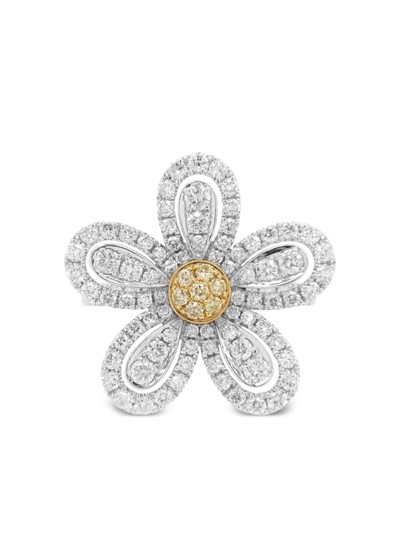 Hyt Jewelry 18kt Gelbgoldring Mit Diamanten In Silver