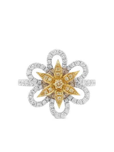 Hyt Jewelry 18kt Gelbgoldring Mit Diamanten In Silver