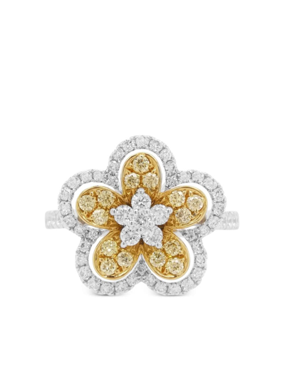 Hyt Jewelry 18kt Gelbgoldring Mit Diamanten In Silver