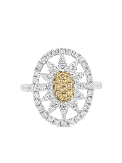 Hyt Jewelry 18kt Gelbgoldring Mit Diamanten In Silver