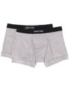 TOM FORD LOGO-WAISTBAND BOXER BRIEFS (PACK OF TWO)