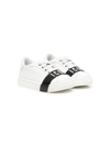 DSQUARED2 ICON-STRIPE LEATHER SNEAKERS