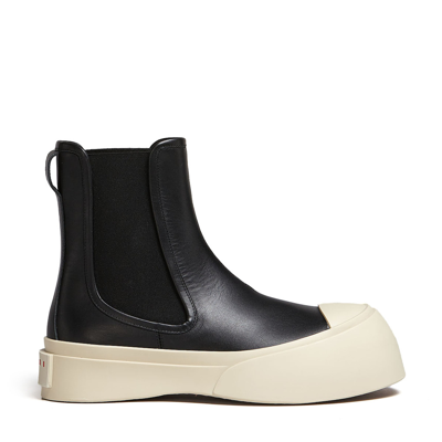 Marni Chelsea Boot Pablo In Black Leather