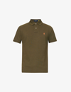 Polo Ralph Lauren Green Slim Cotton Logo Embroidery Polo Shirt In Defender Green