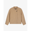 Soeur Womens Nudes Windsor Relaxed-fit Wool-blend Coat In Nudes