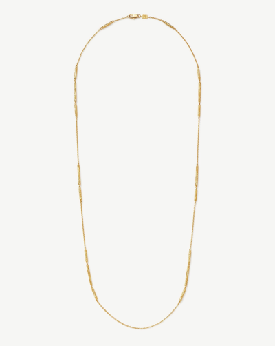 Missoma Wavy Ridge Extra Long Chain Necklace 18ct Gold Plated