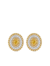 Hyt Jewelry 18kt Gold Diamond Stud Earrings In Gold