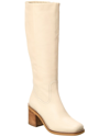 Seychelles Itinerary Leather Knee-high Boot In White