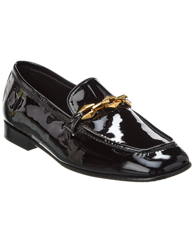 Jimmy Choo Diamond Tilda Patent Loafer In Black