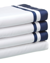 Dea Italian Linens Sinfonia Toscana Greek Embroidered Sheet Set In White