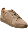 Christian Louboutin Louis Junior Suede Sneaker In Green