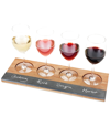 Twine Acacia Wood Wine Flight Board