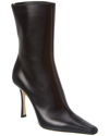 Jimmy Choo Agathe Ab 100 Leather Bootie In Black