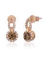 LE VIAN LE VIAN 14K ROSE GOLD 0.73 CT. TW. DIAMOND EARRINGS