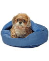Details Herringbone Canvas Fleece Deep Dish Cave Bed