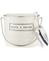 Twine Have A Drink Metal Ice Bucket With Scoop