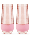 Host Champagne Freeze Cooling Cups (set Of 2) In Blush Tint In Pink