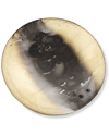 Alice Pazkus Set Of Four 13in Gold Marbleized Chargers In Black