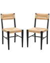 SAFAVIEH COUTURE SAFAVIEH COUTURE SET OF 2 CODY RATTAN DINING CHAIRS