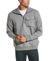 Ted Baker Ecos Funnel-neck Cotton-blend Sweatshirt In Grey