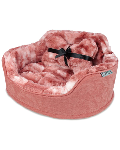 Precious Tails Princess Bed With Bone Pillow In Pink