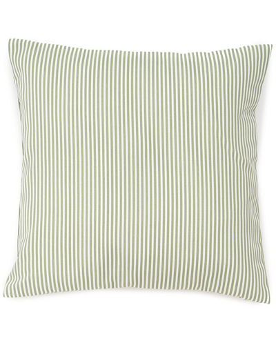 Freshmint Biscay Stripes Indoor/outdoor Pillow In Green