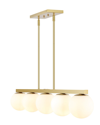 JONATHAN Y JONATHAN Y LUCA PARISIAN 45.5IN 5-LIGHT GLOBE LINEAR LED PENDANT