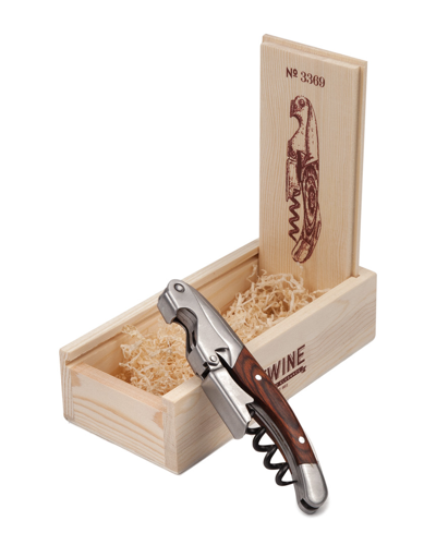 Twine Chateau Wooden Double Hinged Corkscrew