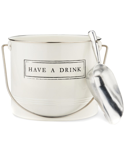 Twine 'have A Drink' Ice Bucket And Scoop