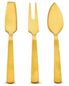 Twine Gold Cheese Knife Set In Gold
