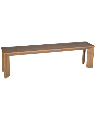 Moe's Home Collection Angle Oak Dining Bench Large In Natural