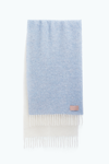 Filippa K Boucle Colour Block Scarf In Blue