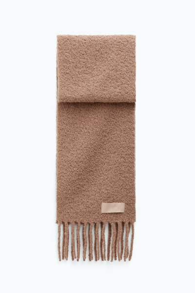 Filippa K Boucle Scarf In Brown