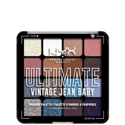 Nyx Professional Makeup Ultimate Shadow Palette Vegan 16-pan - Vintage Jean Baby In White