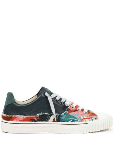 Maison Margiela Panelled Lace-up Sneakers In H9968 Variant 2