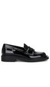 3juin Square-toe 35mm Leather Loafers In Black