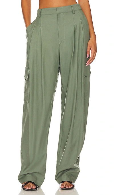 Enza Costa Cargo Trouser In Sage