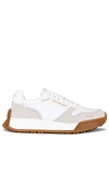 Sam Edelman Layla Womens Lace-up Suede Athletic And Training Shoes In White