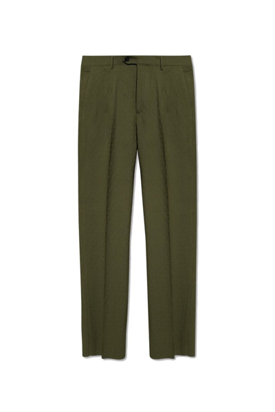 Etro Pleat Front Straight In Green