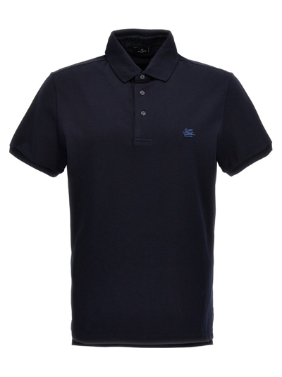 Etro T-shirts And Polos Black In Blue
