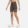 Nike Women's  Sportswear Classic High-waisted 8" Biker Shorts In Brown