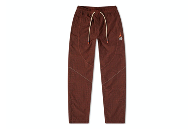 Pre-owned Nike Air Jordan X Maison Chateau Rouge Woven Pants Brown