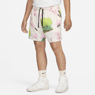 Nike Mens  Club Cherry Blossom Mesh Shorts In White
