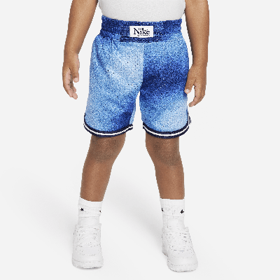 Nike Kids' Culture Of Basketball Printed Shorts Toddler Shorts In Blue