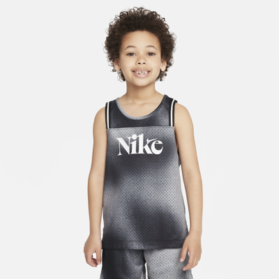 Nike Culture Of Basketball Printed Pinnie Little Kids Top In Black