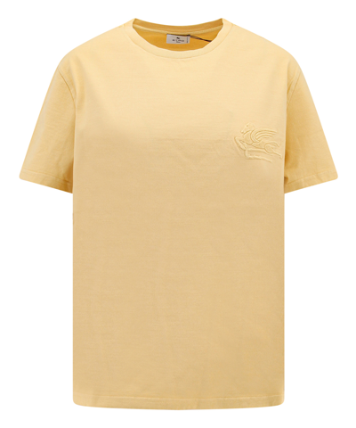 Etro T-shirt In Yellow
