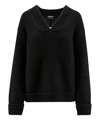 Tom Ford Loose-fit Pullover In Alpaca Blend In Black