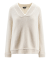 Tom Ford V-neckline Sweater Women In White